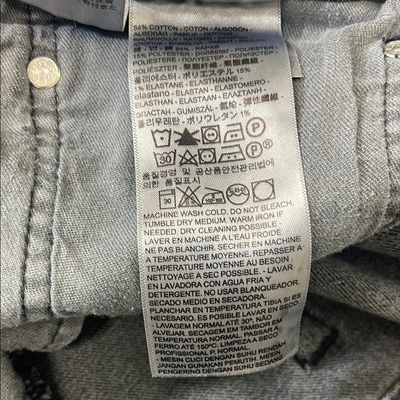 Levi Strauss Men's 511 Slim Fit Dark Grey-Black Jeans Straight Leg Sz 34x30 - Picture 11 of 12